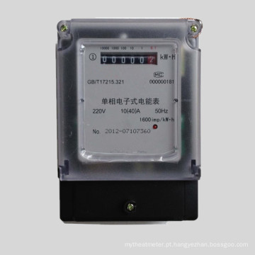 Medidor eletrônico monofásico do painel do Watt-Hour Kwh